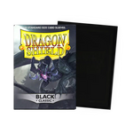 Black classic-sized sleeves for trading cards, flat, standard size, from THE MIGHTY HOBBY SHOP, shown in a box sleeve image.