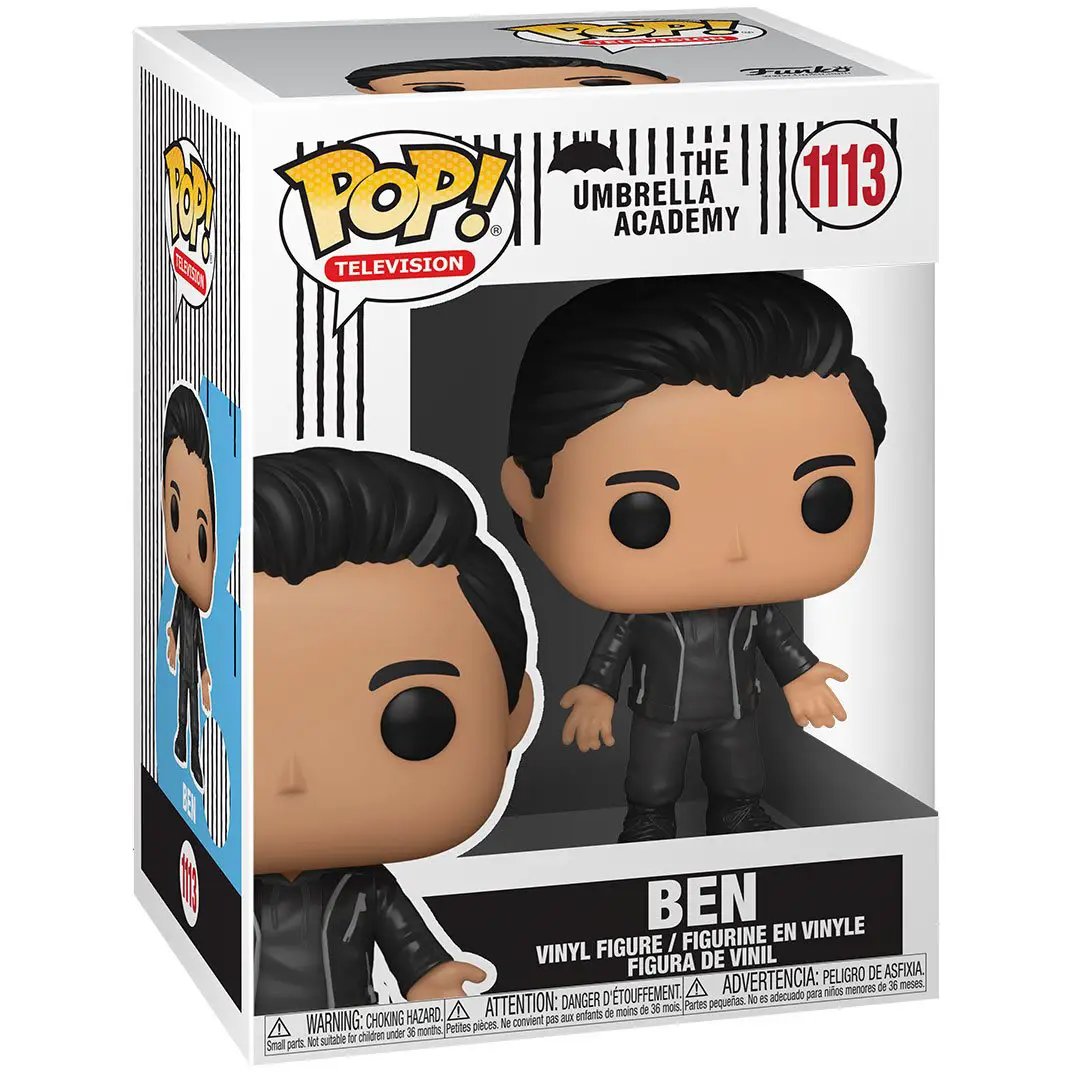 Pop! TV: Umbrella Academy Ben vinyl figure from THE MIGHTY HOBBY SHOP, featuring detailed design and vibrant colors.