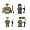 WWII - Russian Army Conscripts - 4 Man Squad - Mil-Blox