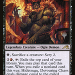 Hidetsugu, Devouring Chaos (PPNEO-099) - Kamigawa: Neon Dynasty Promos