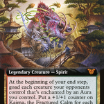 Kaima, the Fractured Calm (NEC-074) - Neon Dynasty Commander: (Extended Art)