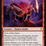 Fervent Champion (ELD-124) - Throne of Eldraine