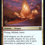 Adult Gold Dragon (PRE-216S) - Adventures in the Forgotten Realms Promos Foil