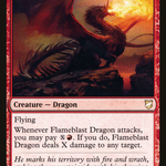 Flameblast Dragon (C18-123) - Commander 2018