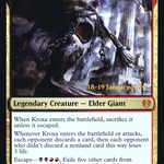 Kroxa, Titan of Death's Hunger (PRE-221S) - Theros Beyond Death Promos Foil