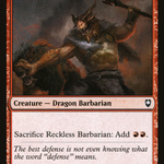 Reckless Barbarian (CLB-193) - Commander Legends: Battle for Baldur's Gate