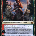 Arlinn, the Pack's Hope // Arlinn, the Moon's Fury (PRE-211S) - Innistrad: Midnight Hunt Promos: (Double Faced Transform) Foil