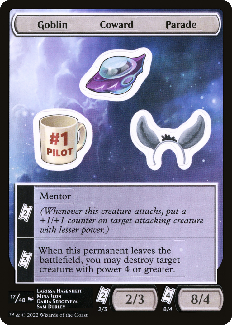 Goblin Coward Parade (UNF-017) - Unfinity Sticker Sheets