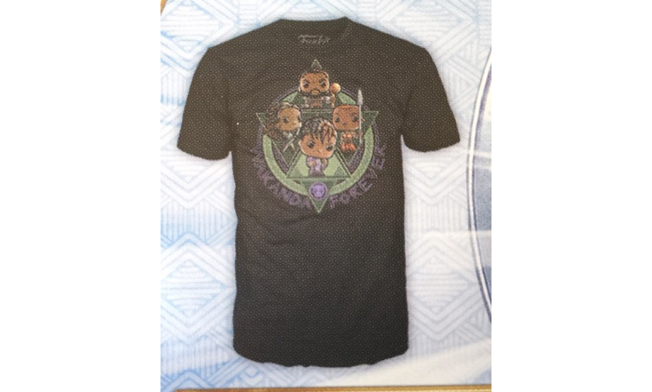 Black Panther Wakanda Forever (Large) T-Shirt Collector Corps Exclusive by THE MIGHTY HOBBY SHOP