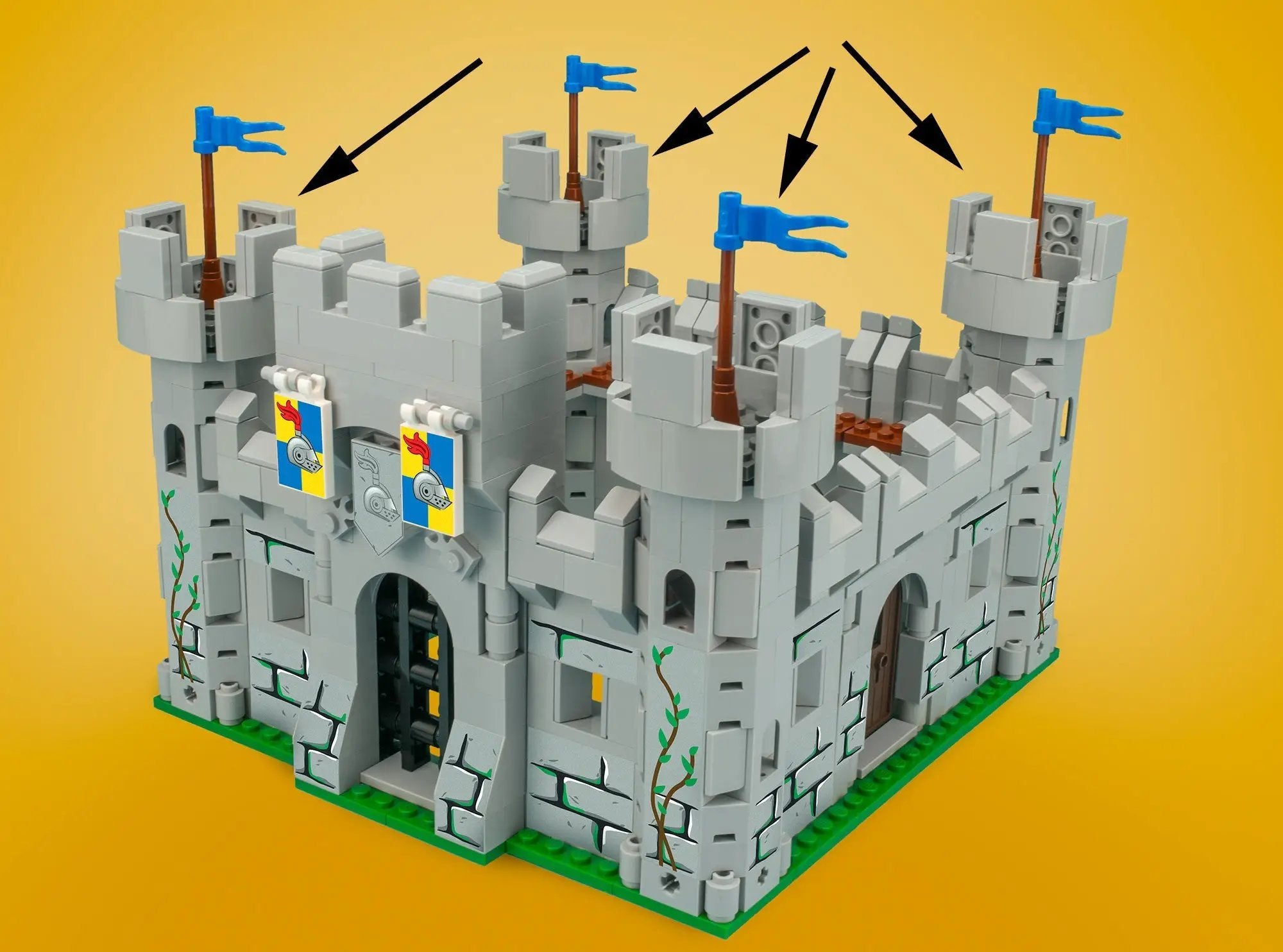 Castle Tower - Custom Castle Modular Building Set by B3 Customs
