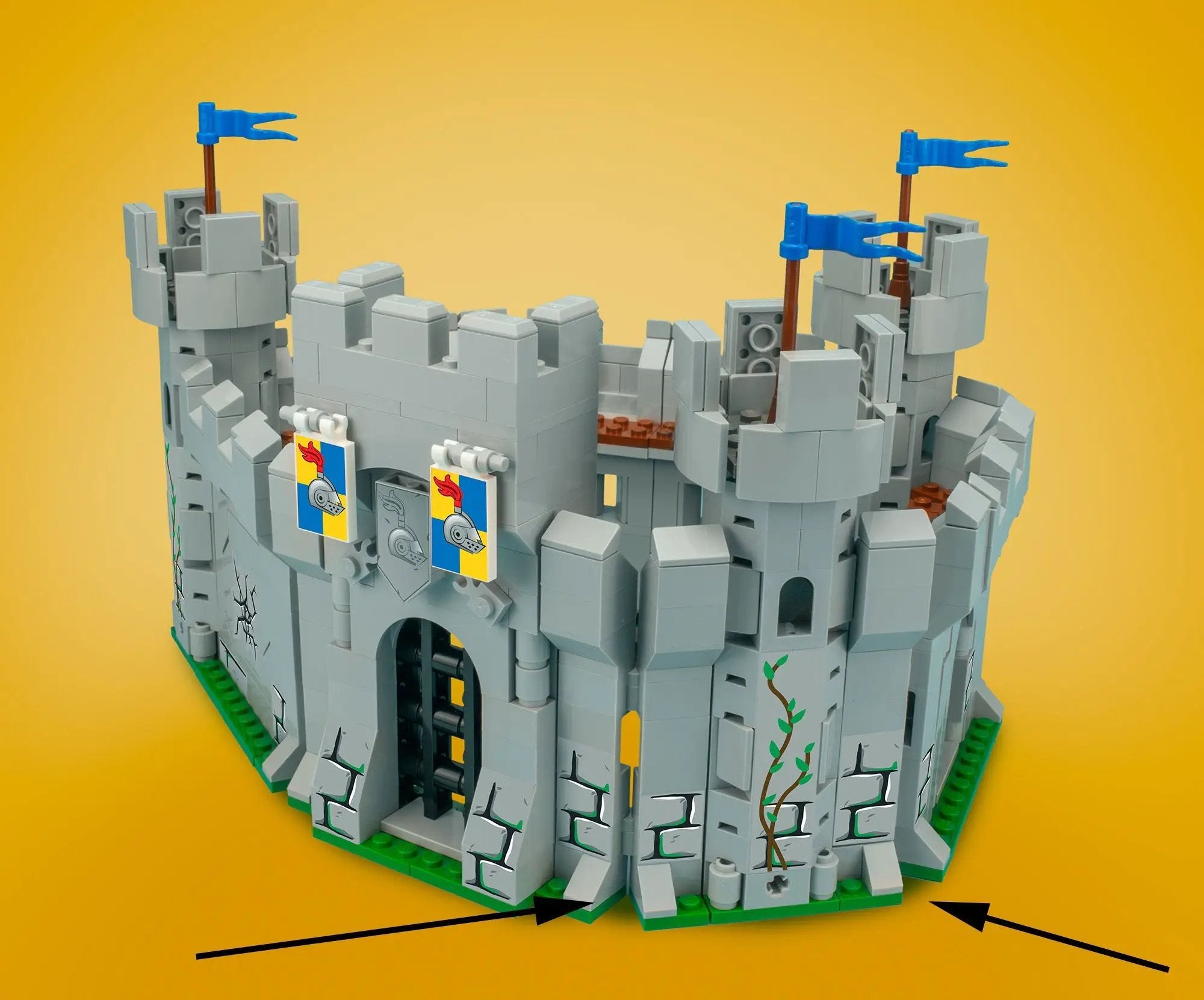 Castle Corner / Curve - Custom Castle Modular Building Set by B3 Customs