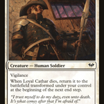 Loyal Cathar // Unhallowed Cathar (DKA-013) - Dark Ascension: (Double Faced Transform)