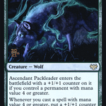 Ascendant Packleader (PRE-186) - Innistrad: Crimson Vow Promos Foil