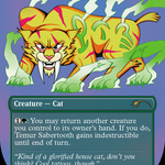 Temur Sabertooth (SLD-308) - Secret Lair Drop (Borderless)