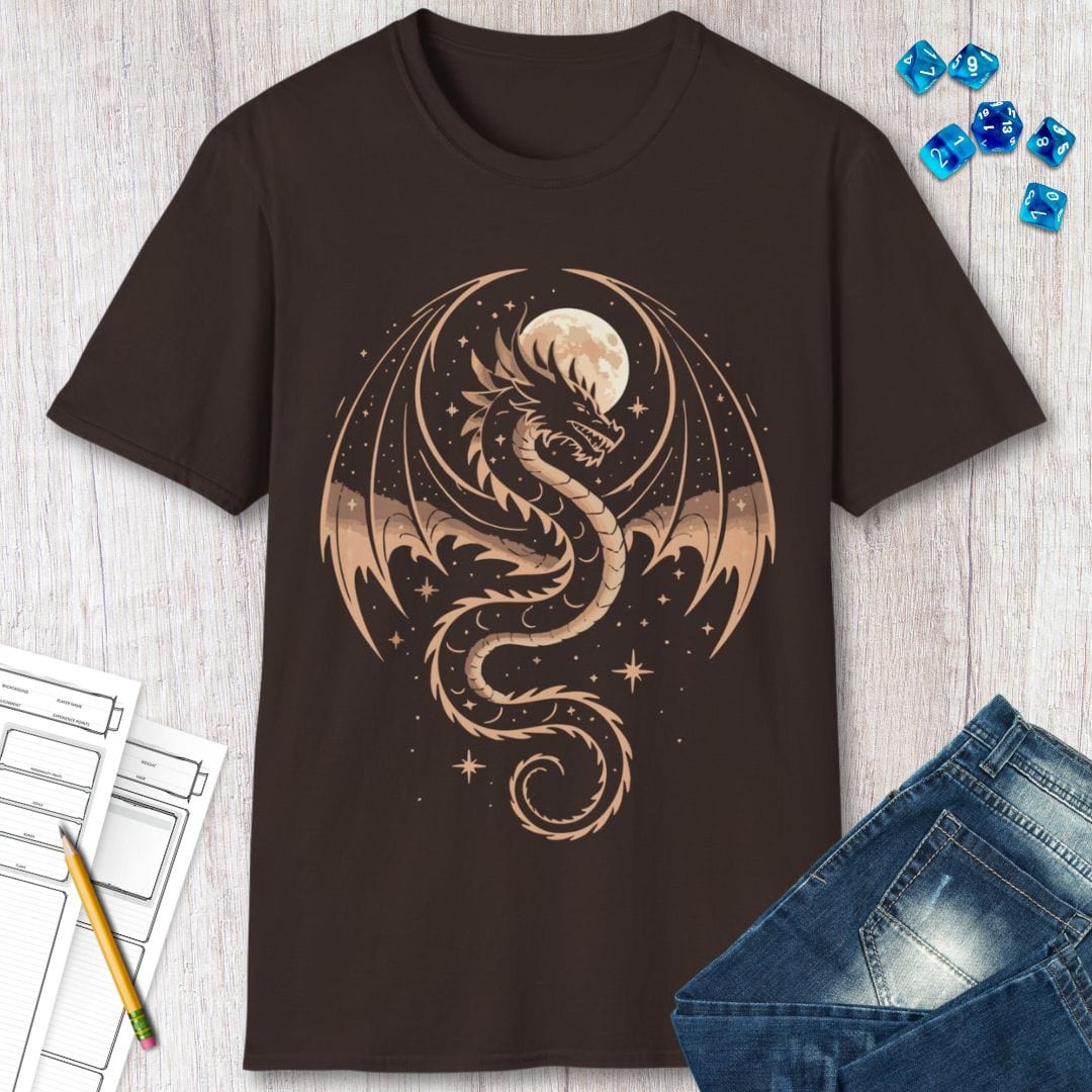 Celestial Dragon T-Shirt by Sunburst RPG