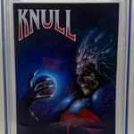 CGC graded Knull #4 comic with Steve Beach art, 1:25 ratio variant from King in Black Marvel series, in mint condition.