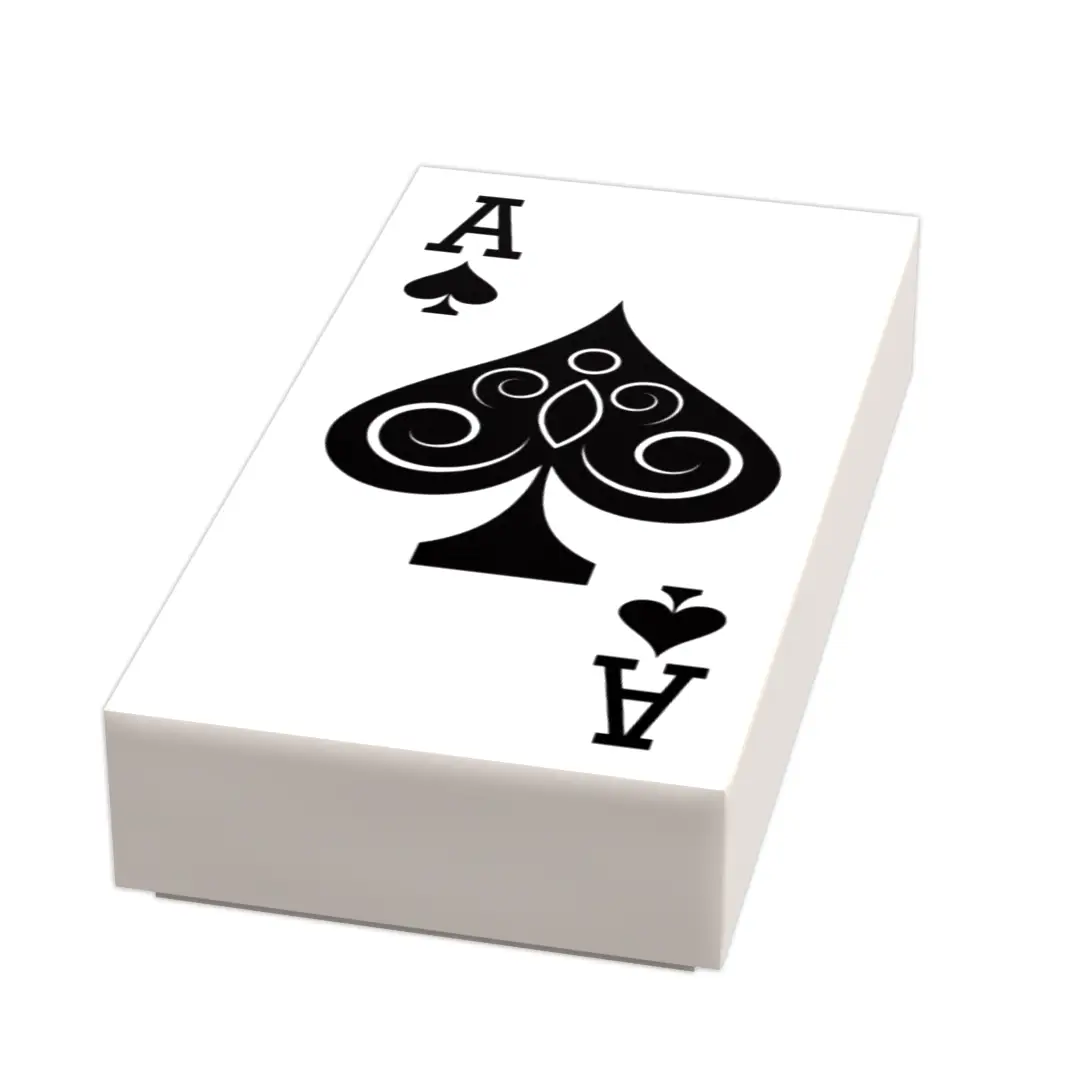 B3 Customs® Ace of Spades Playing Card (1x2 Tile) by B3 Customs