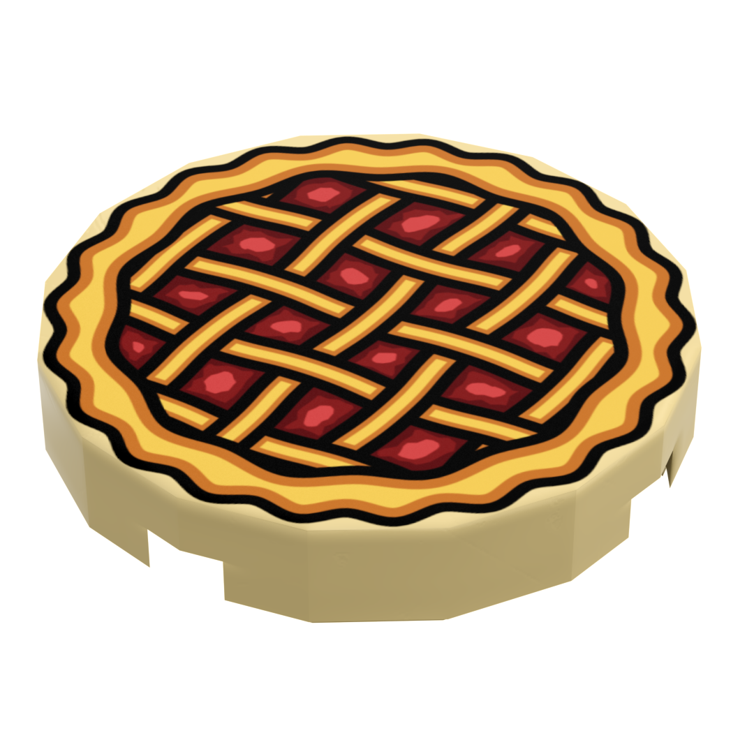 B3 Customs® Apple Pie (2x2 Round Tile) by B3 Customs