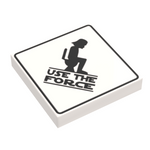 Use the Force Restroom Funny Minifig Sign made using LEGO part by B3 Customs