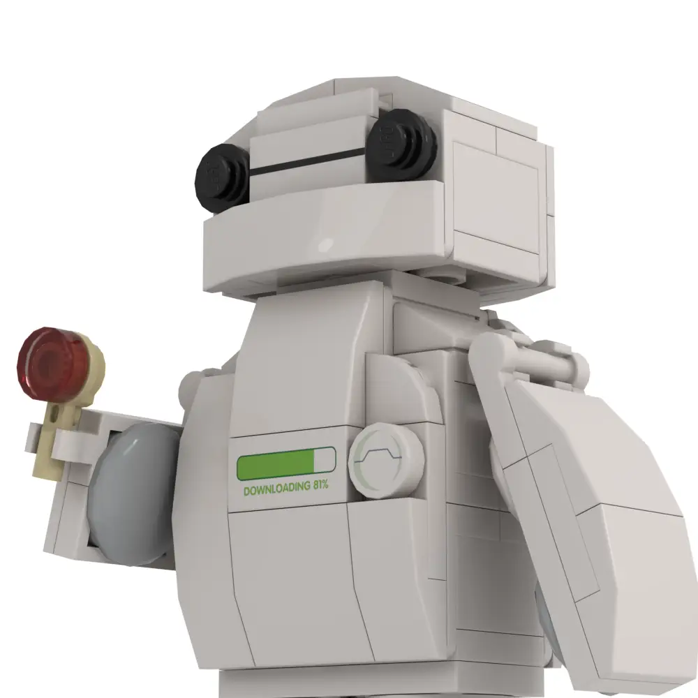 Inflated Robot Building Set made using LEGO parts - B3 Customs by B3 Customs