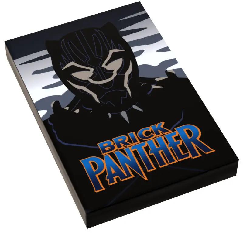 Brick Panther Movie Cover Tile (2x3 Tile) by B3 Customs