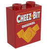 Cheez-Bits Minifig Snack Box made using LEGO part - B3 Customs by B3 Customs