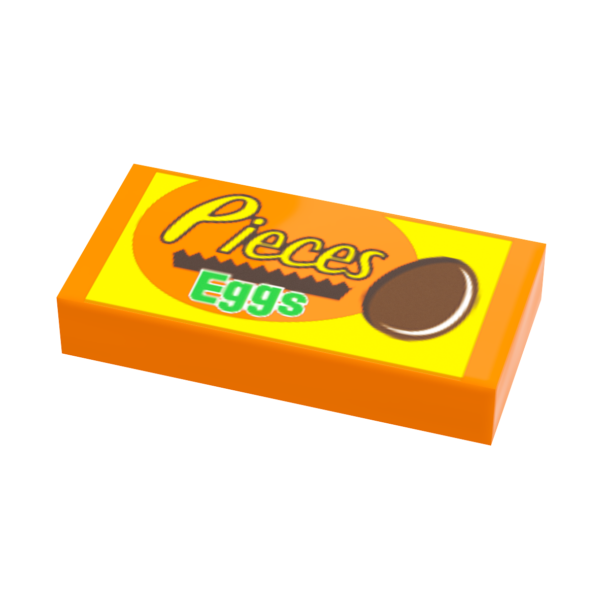 Pieces Chocolate Eggs (Easter) - B3 Customs® Printed 1x2 Tile by B3 Customs