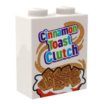 Cinnamon Toast Clutch Cereal Custom Printed 1x2x2 Brick made using LEGO part by B3 Customs