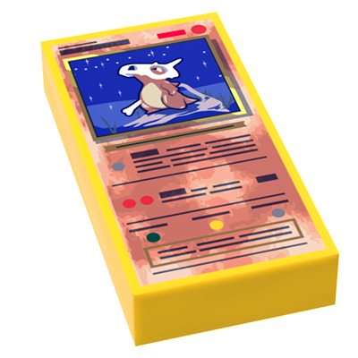 Bone Helmet - Pocketball Card (1x2 Tile) for Minifigs by B3 Customs