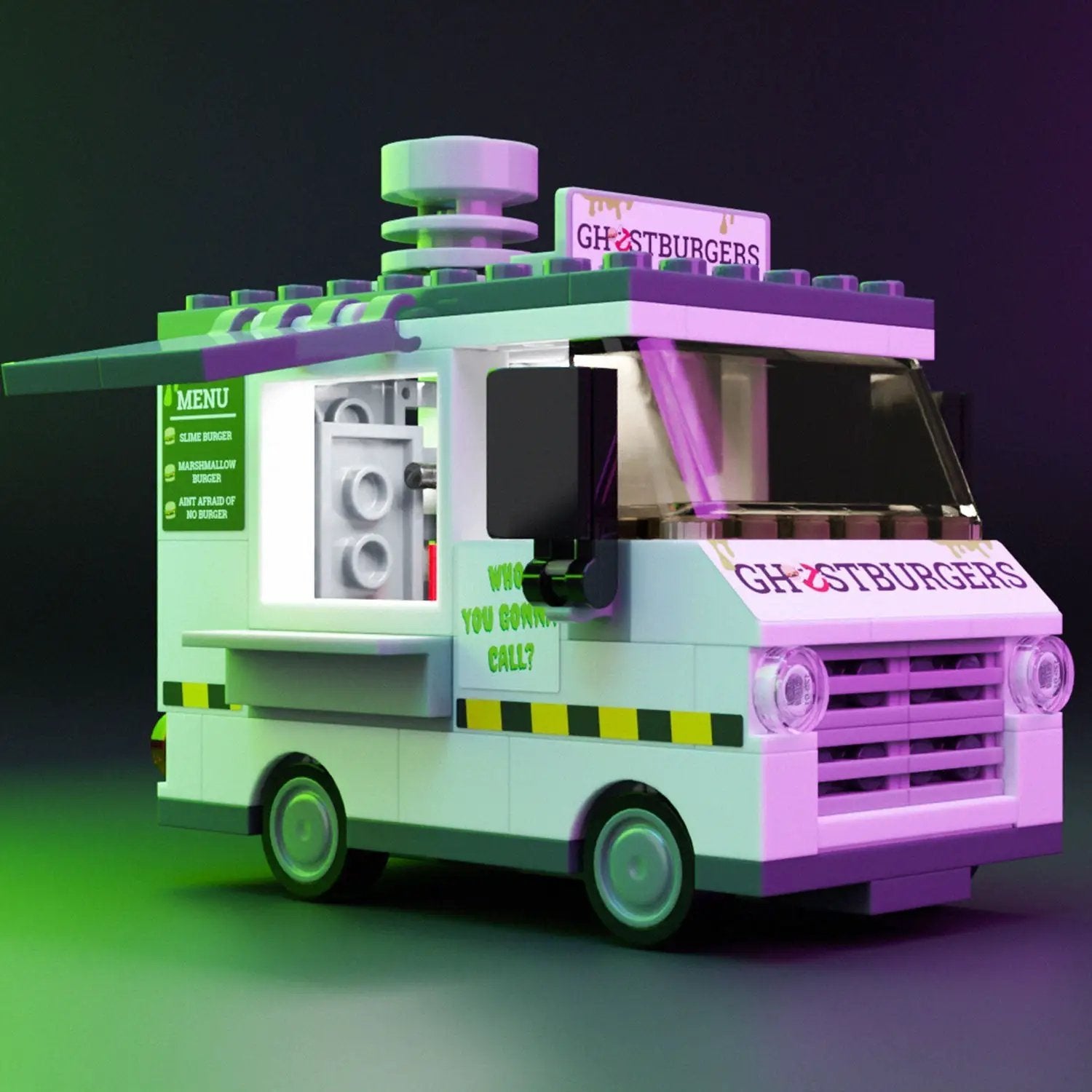 Ghost Burgers Food Truck w/ Minifig by B3 Customs