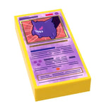 Custom LEGO Gengar Pokémon card tile featuring Shadow Grin design for Minifigs by B3 Customs.