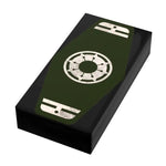 Green Commander Sabacc Card Custom Printed 1x2 Tile made using LEGO part - B3 Customs by B3 Customs