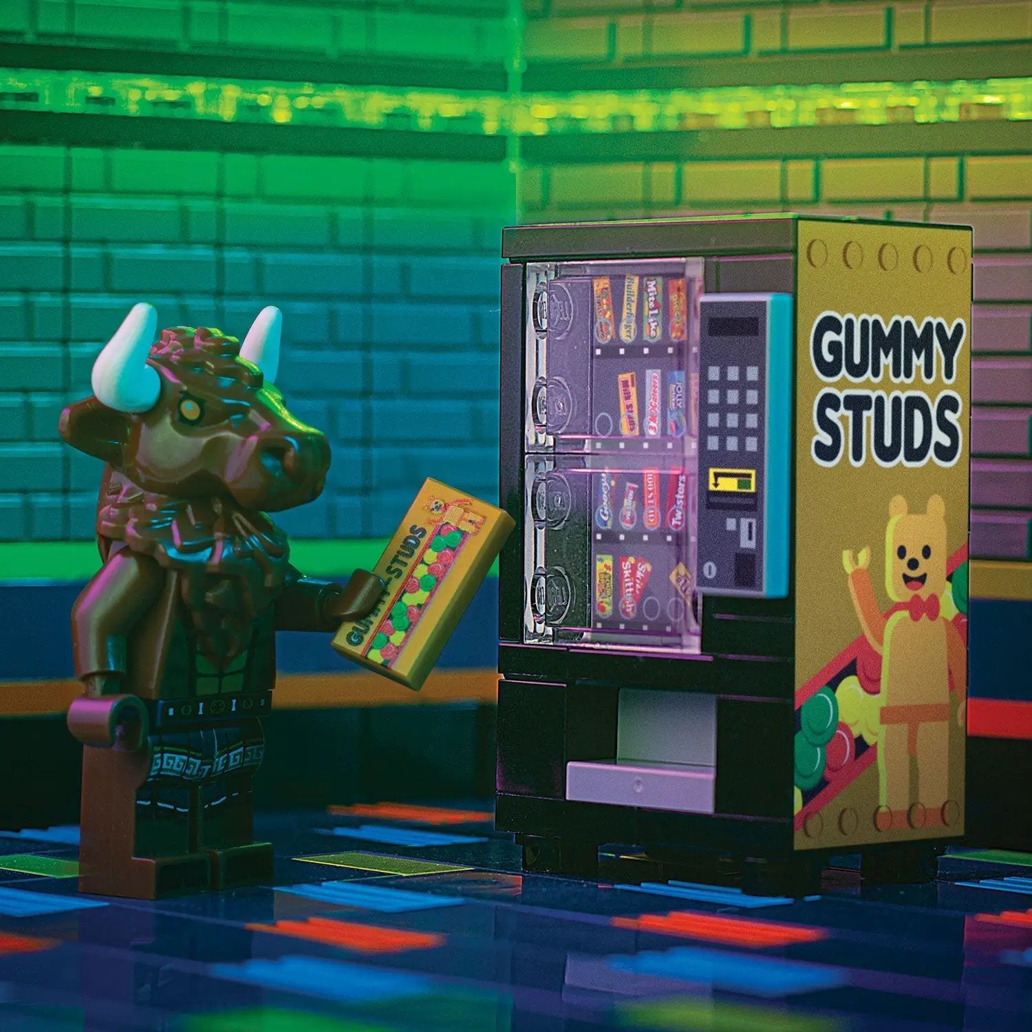 Gummy Studs Vending Machine made using LEGO parts - B3 Customs by B3 Customs
