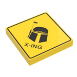 Mandalorian Xing Sign made using LEGO part - B3 Customs by B3 Customs