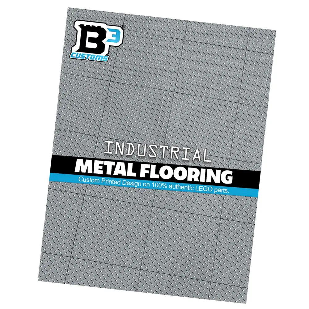 Industrial (Metal) Flooring 6x6 Tilesmade with LEGO parts - Pack of 10 by B3 Customs