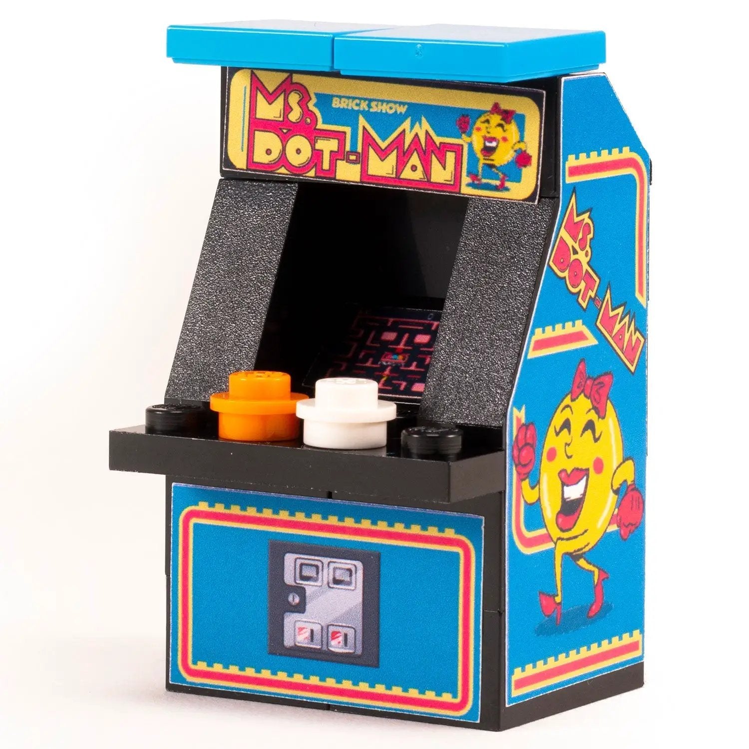 Ms. Dot-Man Classic Arcade Machine by B3 Customs