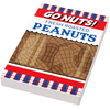 Lego minifigure snack tile depicting a bag of peanuts, designed by B3 Customs, featuring realistic peanut snack imagery.