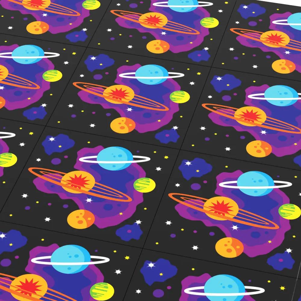 80's and 90's Arcade Carpet 6x6 Tiles (Planets) made with LEGO parts - Pack of 10 by B3 Customs
