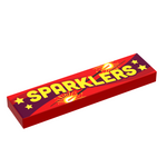 Sparklers for Minifig Fireworks (1x4 Tile), 4th of July by B3 Customs