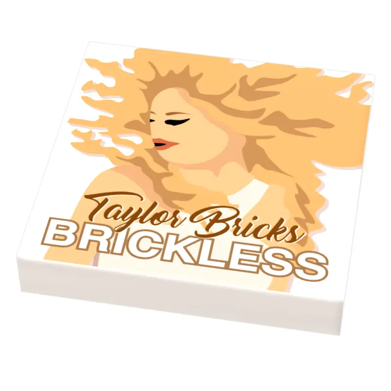 Taylor Bricks Brickless Music Album Cover (2x2 Tile) by B3 Customs