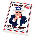 I WANT YOU USA Military Recruitment Poster (2x3 Tile) by B3 Customs