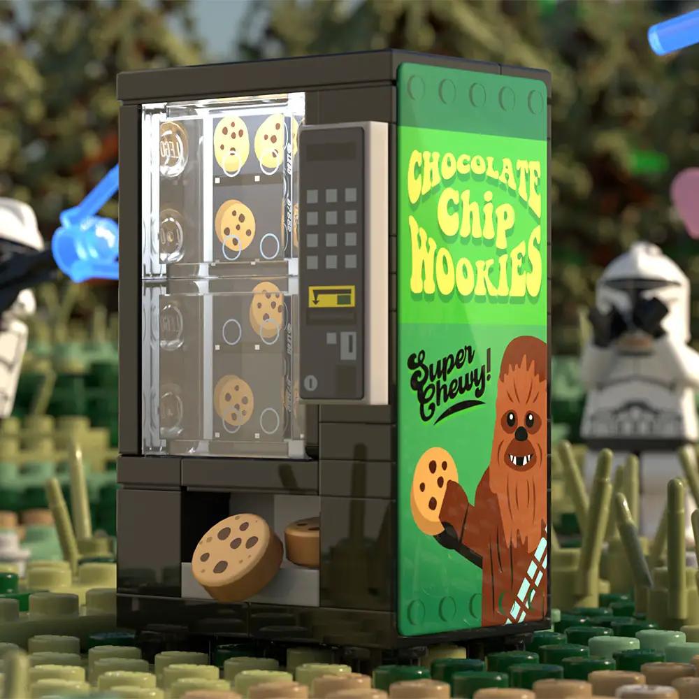 Chocolate Chip Wookie Cookies Vending Machine Building Set made using LEGO parts - B3 Customs by B3 Customs