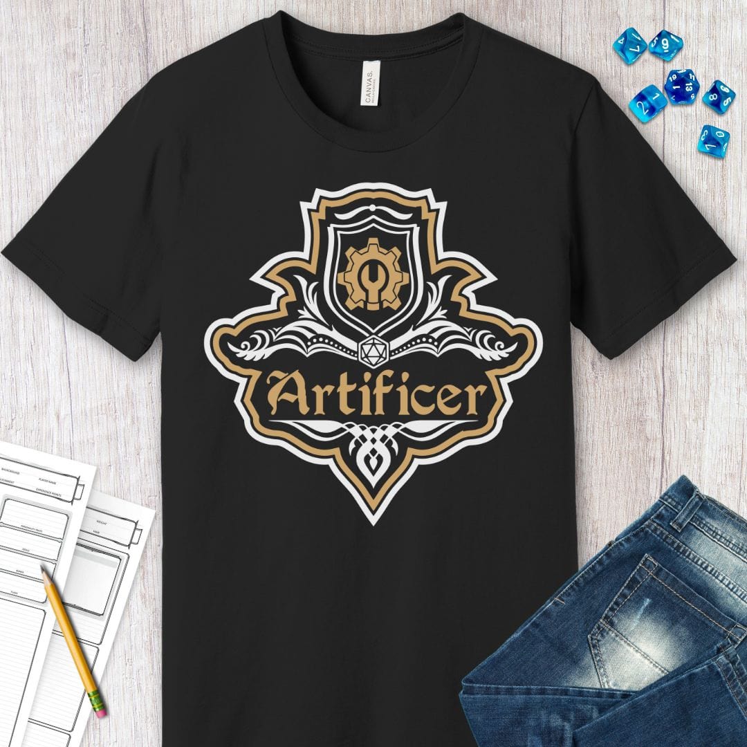 D&D Artificer Class Fancy Emblem T-Shirt