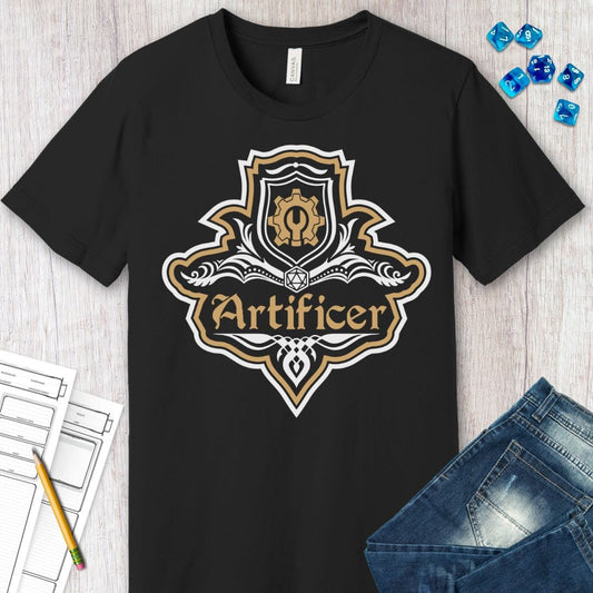 D&D Artificer Class Fancy Emblem T-Shirt