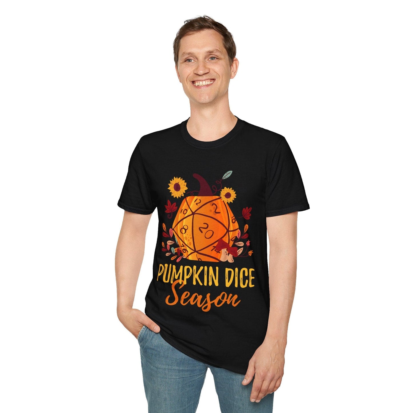 D&D Fall D20 Pumpkin Dice Season T-Shirt
