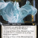 Voice of the Blessed (VOW-354) - Innistrad: Crimson Vow: (Extended Art)