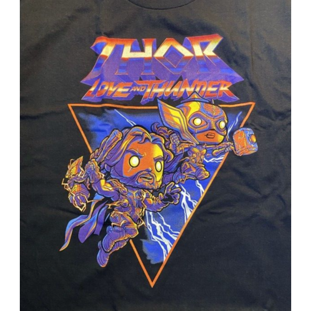 Marvel Thor Love and Thunder Funko POP! T-Shirt in large size, collector's exclusive Marvel themed Marvel Thor T-shirt by THE MIGHTY HOBBY SHOP