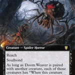 Doom Weaver (VOC-072) - Crimson Vow Commander: (Extended Art)
