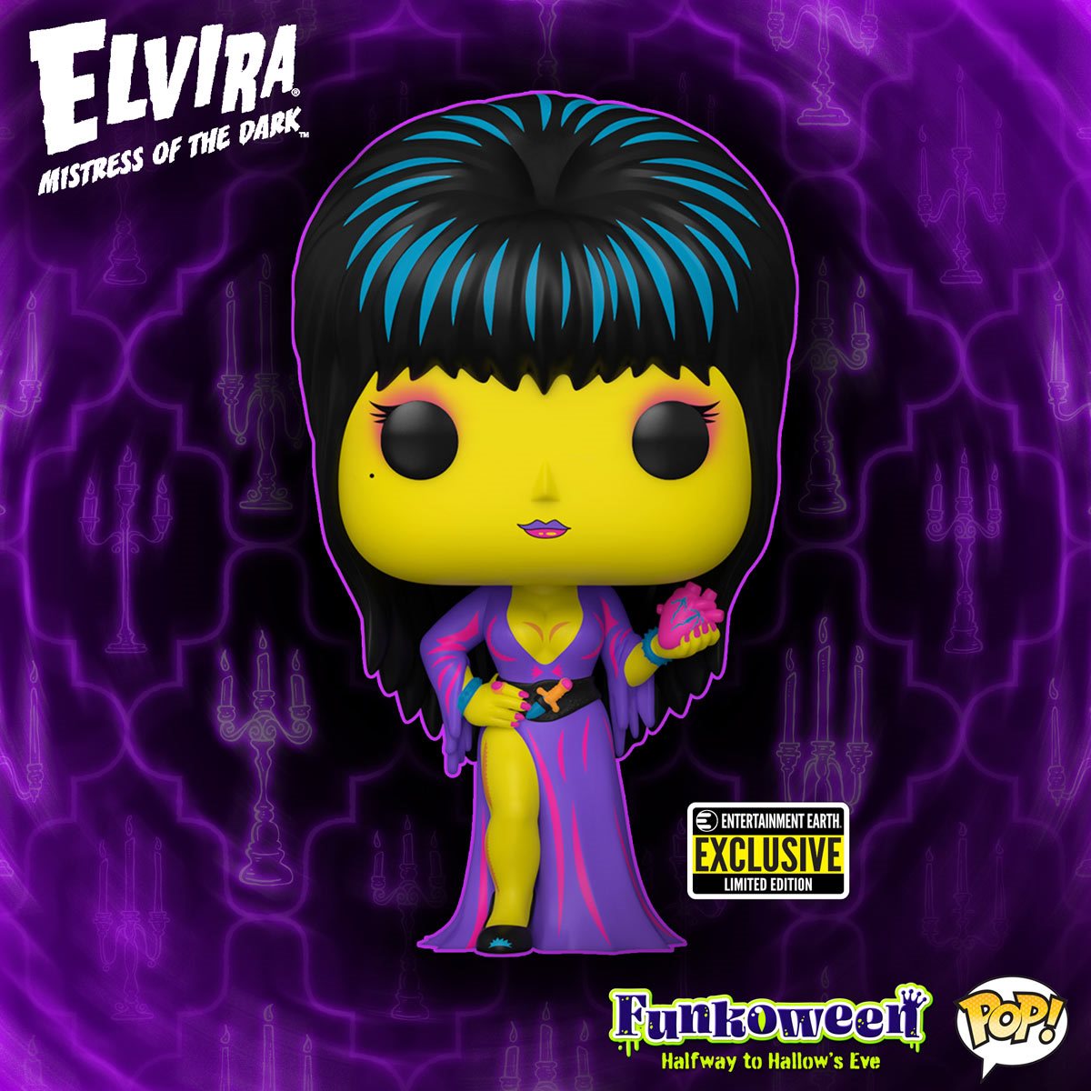 POP! Icons: Elvira Black Light #68