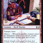 Devilish Valet (PRE-105) - Streets of New Capenna Promos Foil